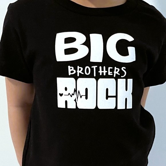 Personalized Big Brothers Rock Toddler T-shirt - Picture 1 of 5